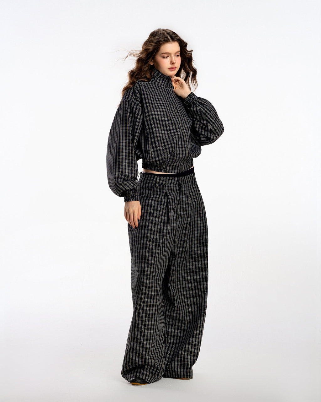 PUSH PUSH Gingham Uniform Set - Golden Noir