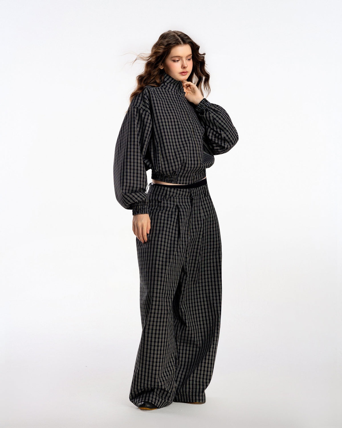 PUSH PUSH Gingham Uniform Set - Golden Noir