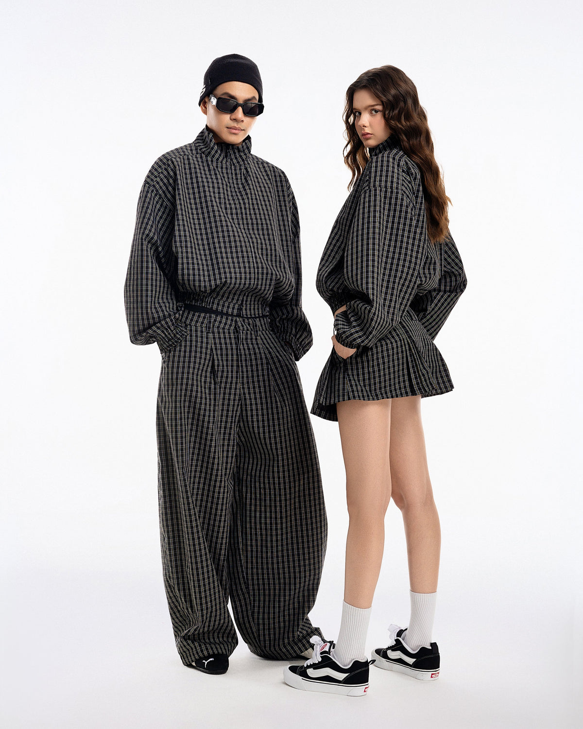 PUSH PUSH Gingham Uniform Set - Golden Noir
