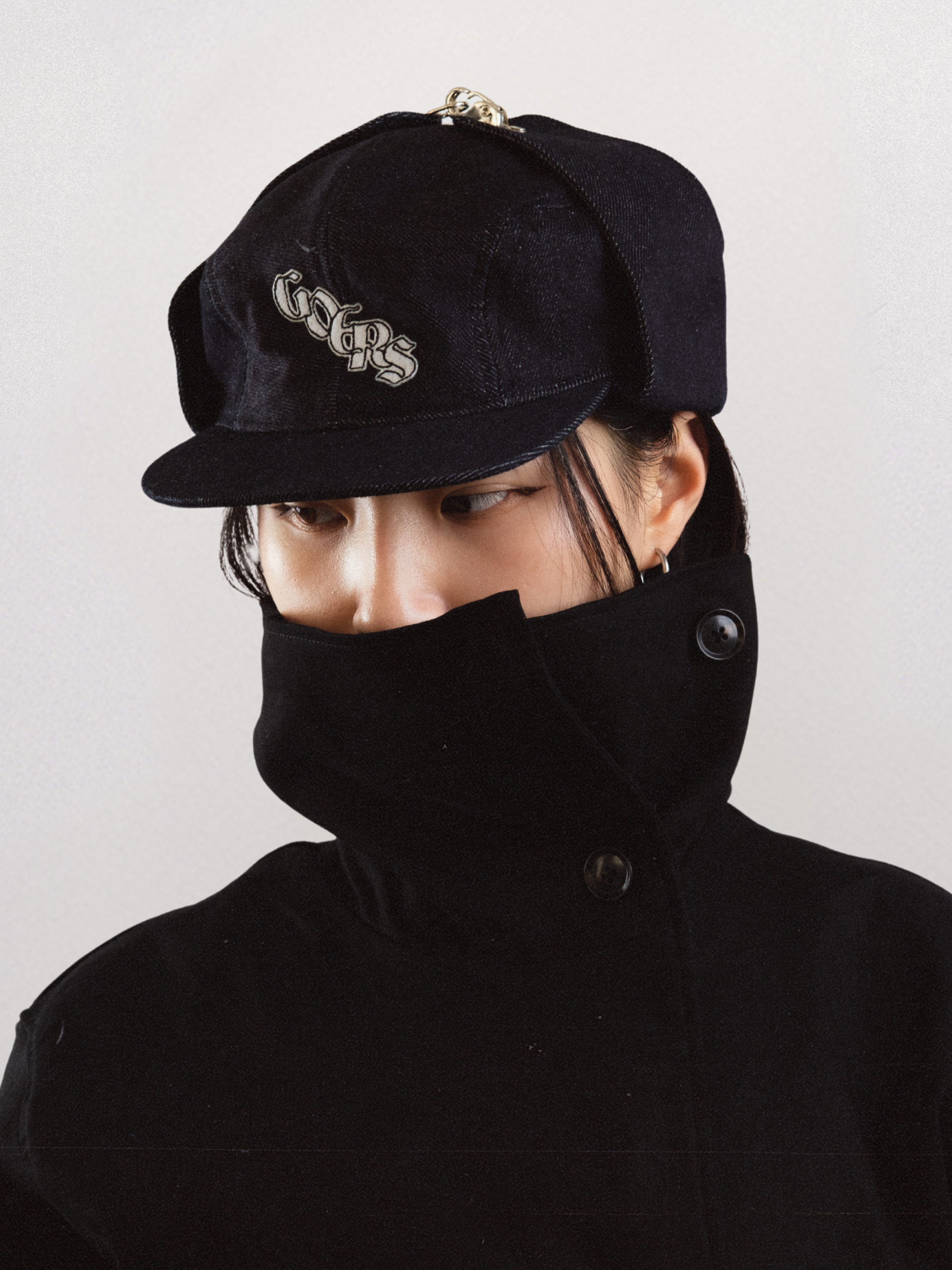 Goers Studio Bennett Denim Hat in Black
