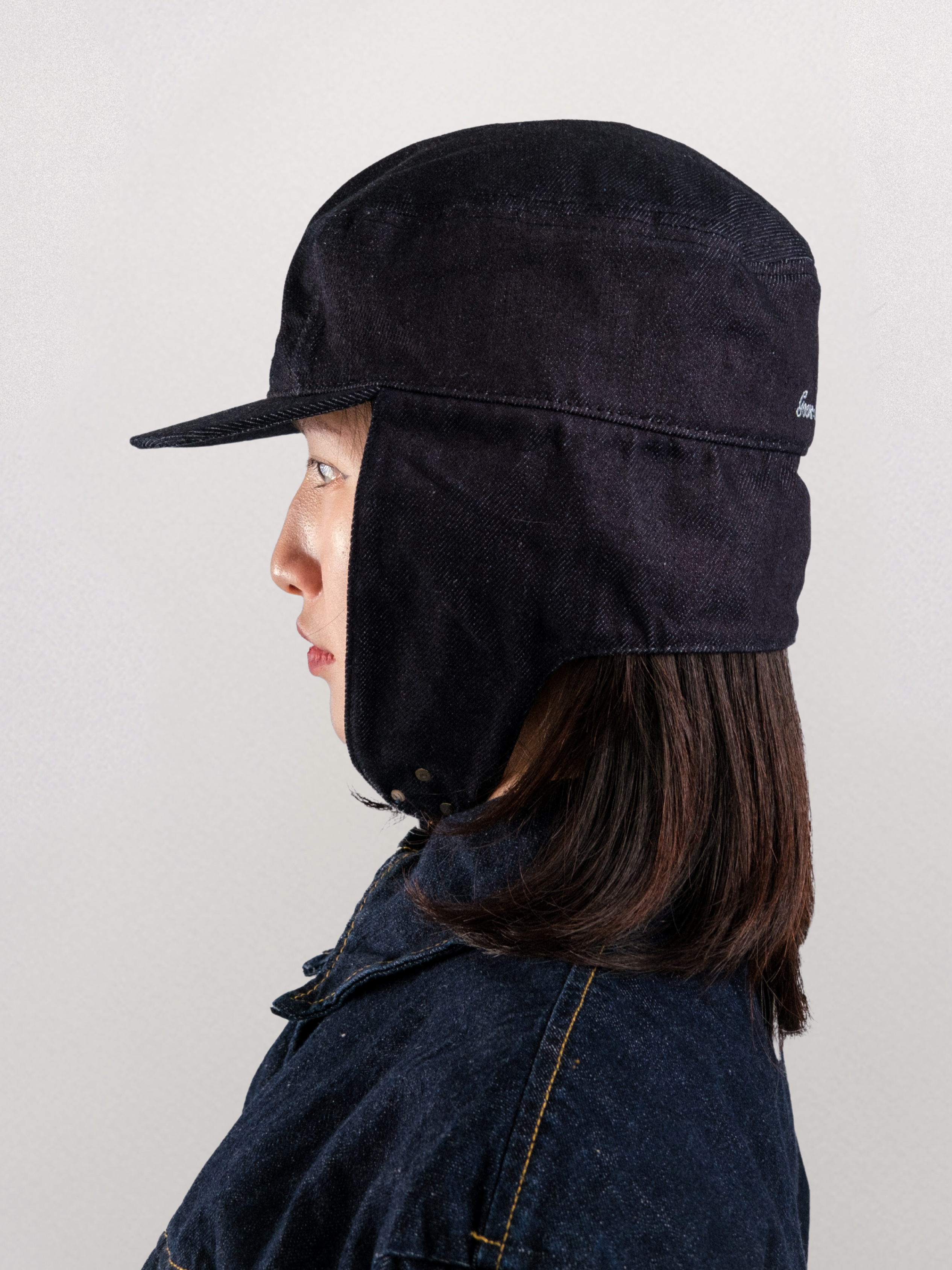 Goers Studio Bennett Denim Hat in Black
