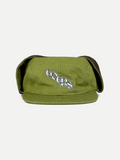 Goers Studio Bennett Denim Hat in Moss Green & Brown