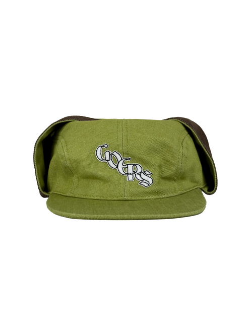 Goers Studio Bennett Denim Hat in Moss Green & Brown