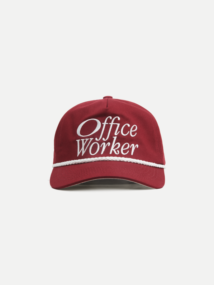 Goers Studio Office Worker Snapback in Dark Red