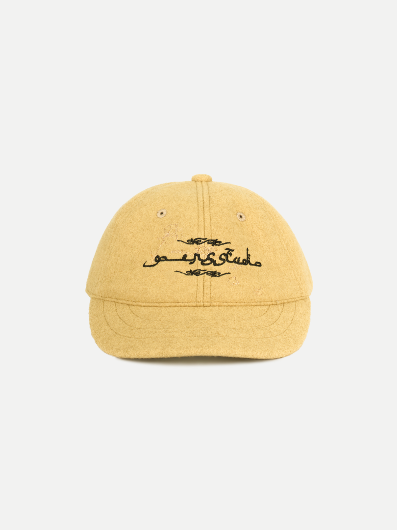 Goers Studio Flower Short Brim cap in Mustard