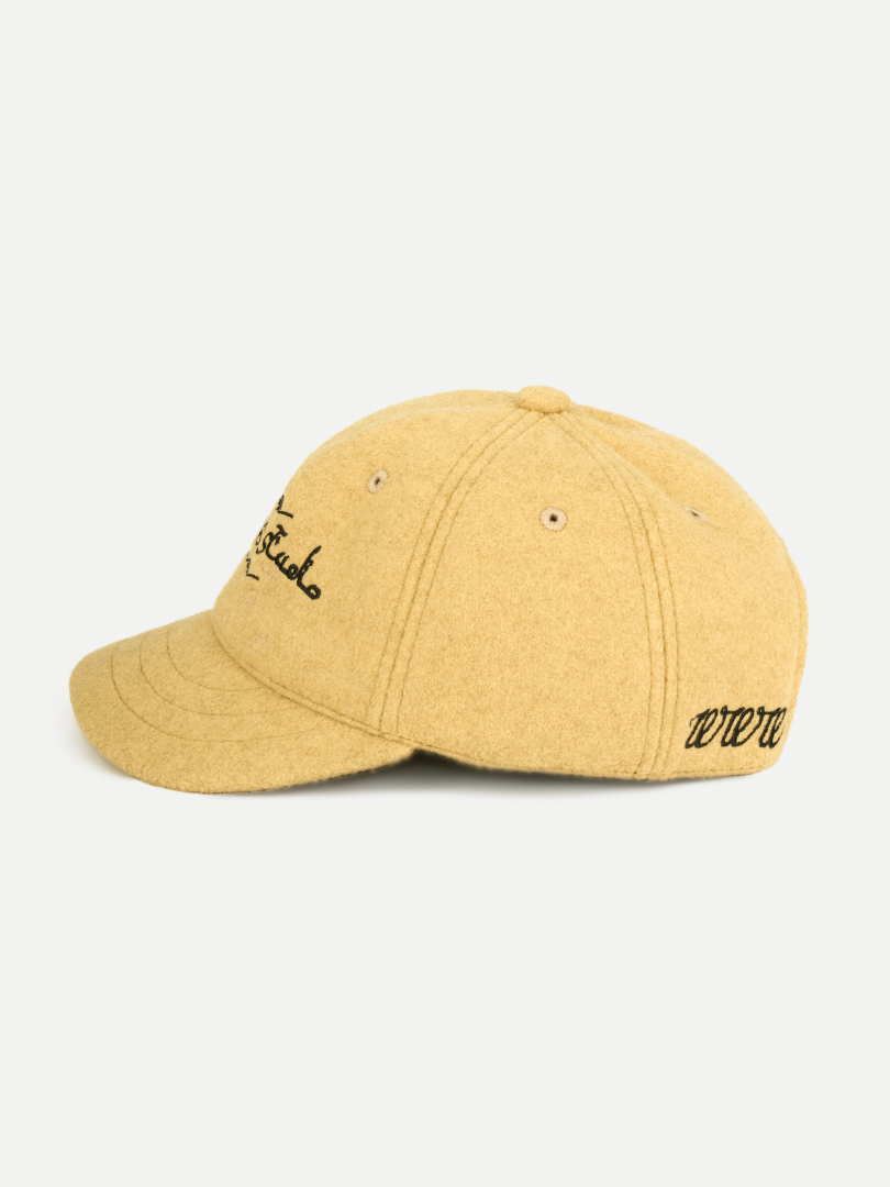 Goers Studio Flower Short Brim cap in Mustard