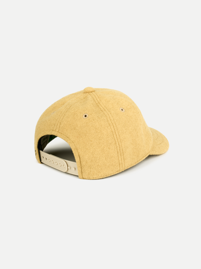 Goers Studio Flower Short Brim cap in Mustard