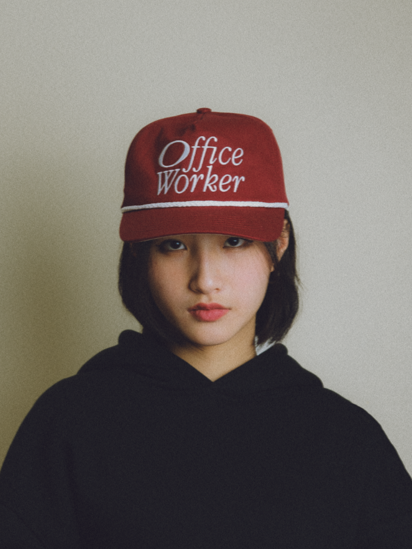 Goers Studio Office Worker Snapback in Dark Red