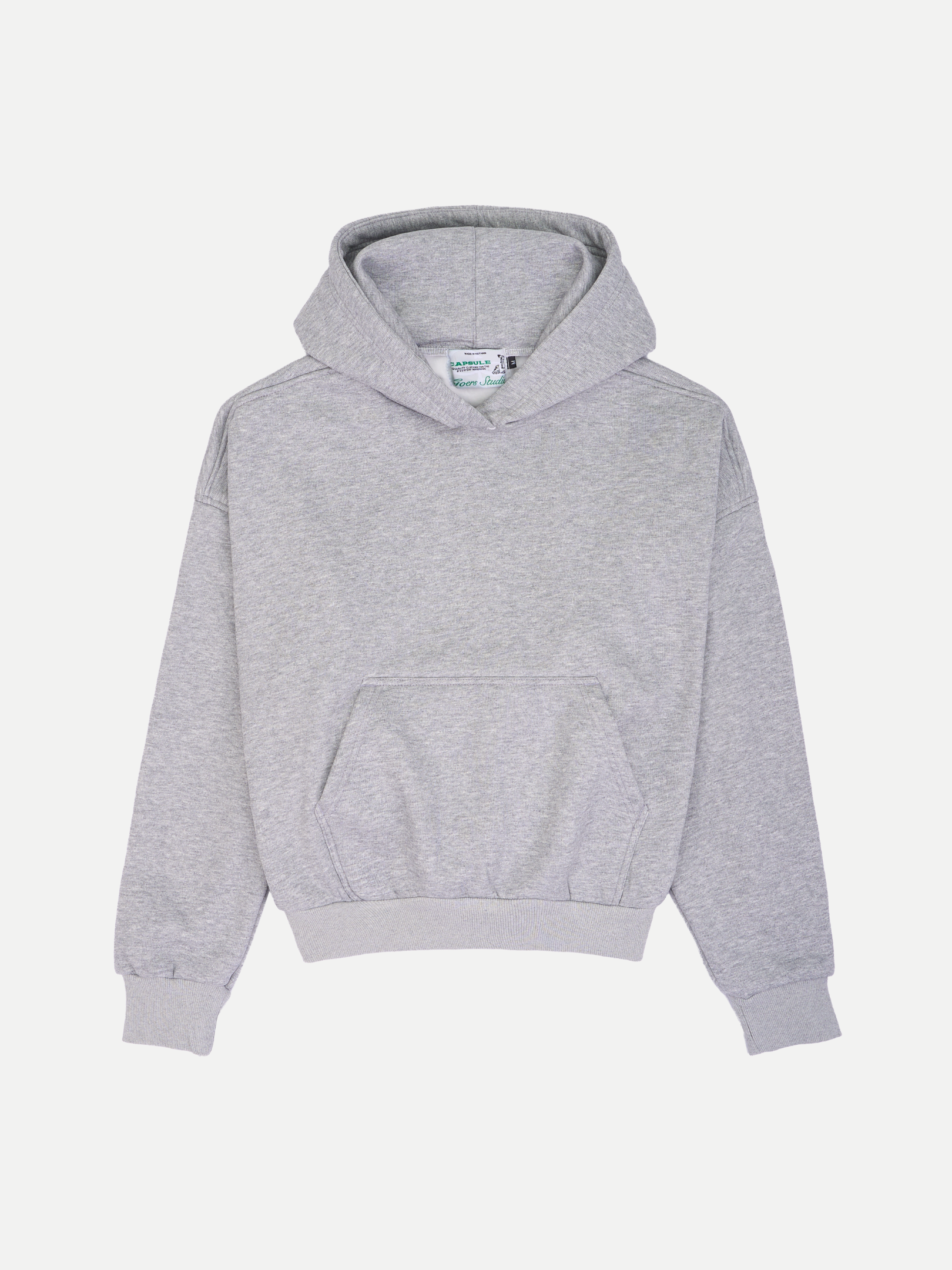 Goers Studio Capsule Boxy Hoodie in Heather Gray