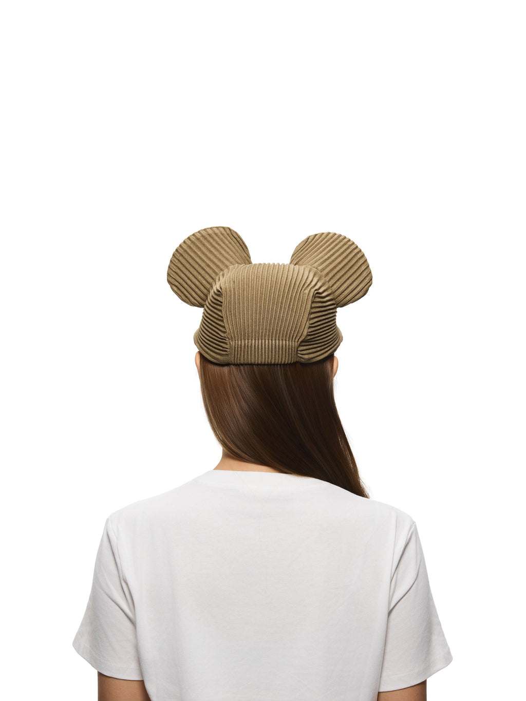 6CRAYON Army Green Pleated Flat Brim Mickey Cap
