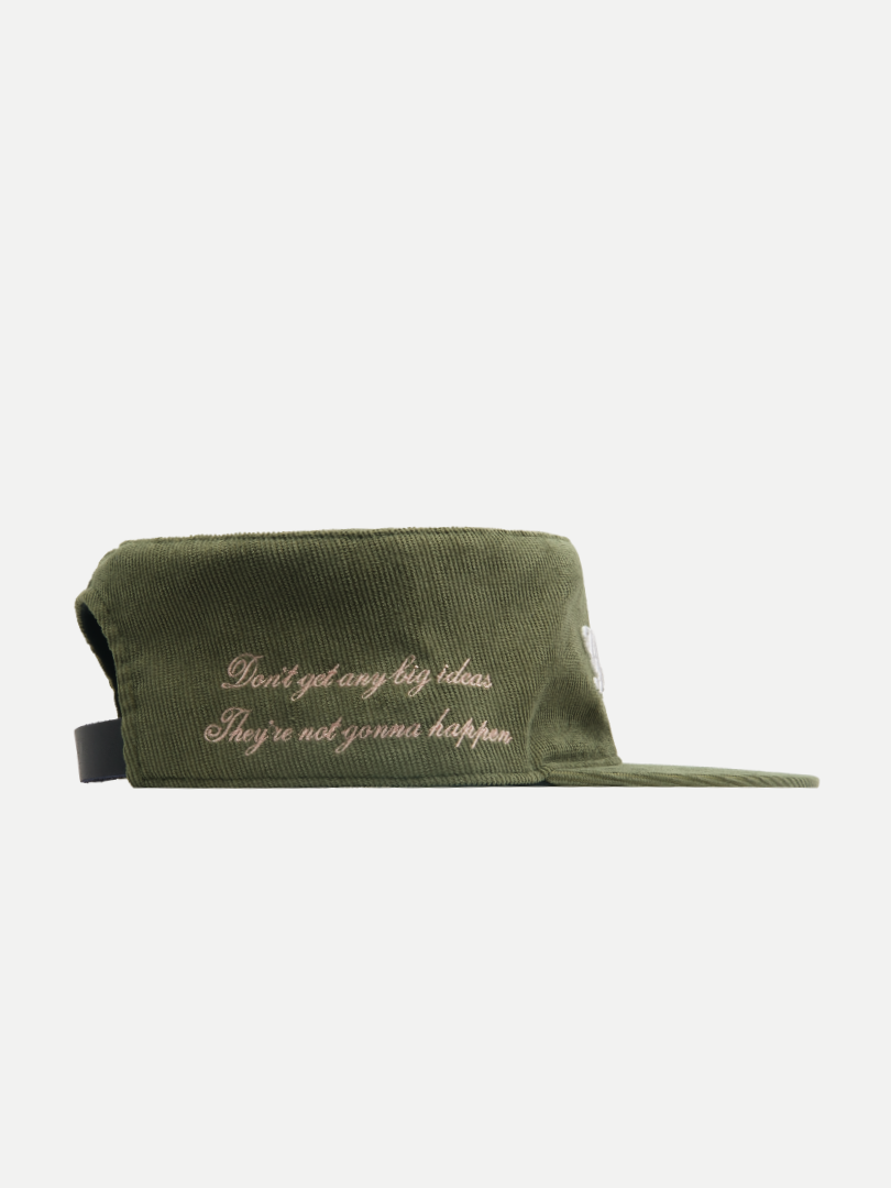 Goers Studio Nudy Eyes Painters Cap in Olive Green