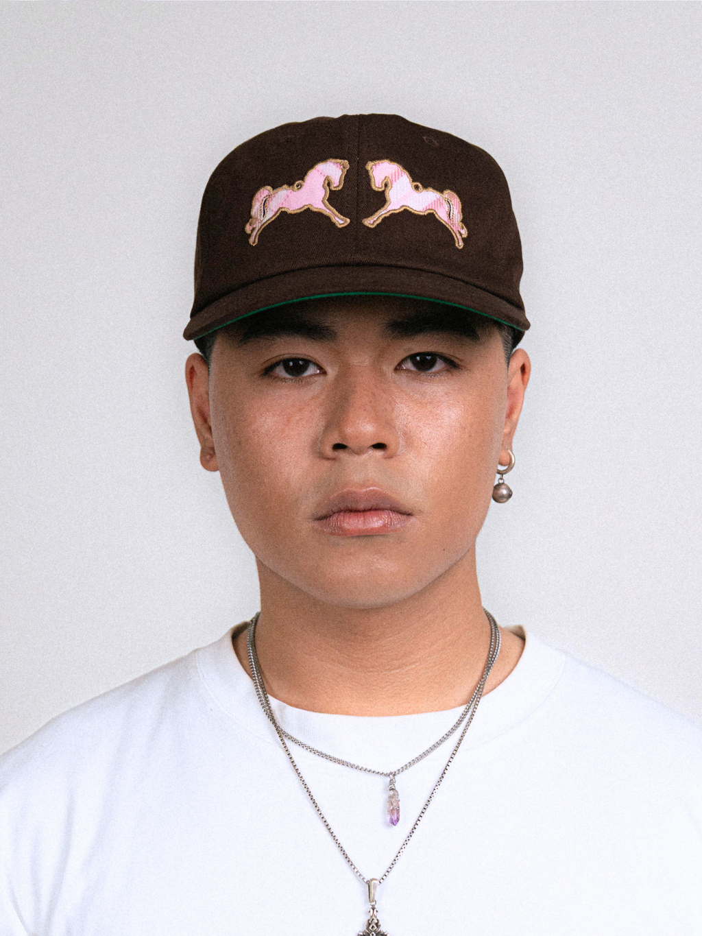 Goers Studio Horse Snapback in Brown