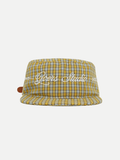 Goers Studio Plaid Pillbox Cap in Yellow