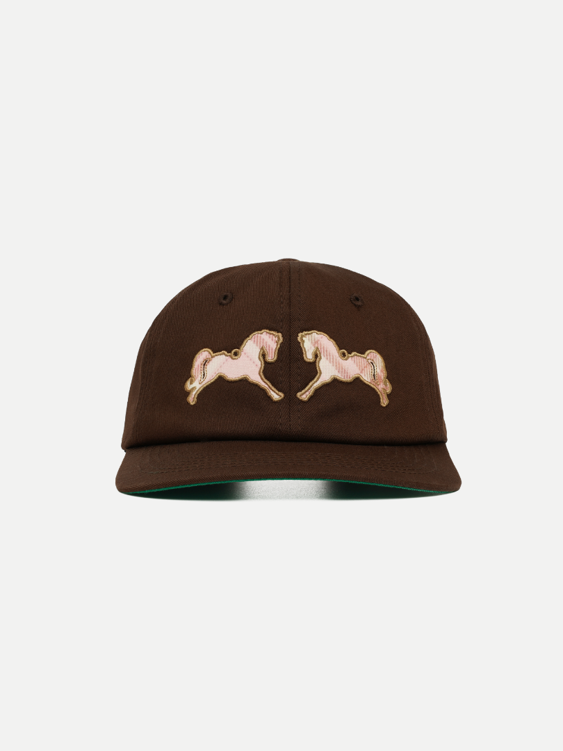 Goers Studio Horse Snapback in Brown