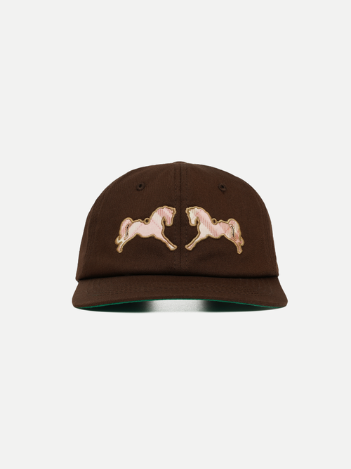 Goers Studio Horse Snapback in Brown