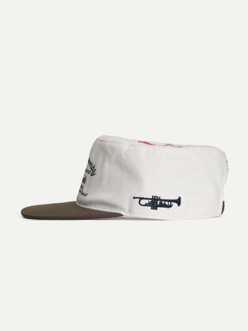 Goers Studio Unforgettable Painters Cap in Off-white & Brown