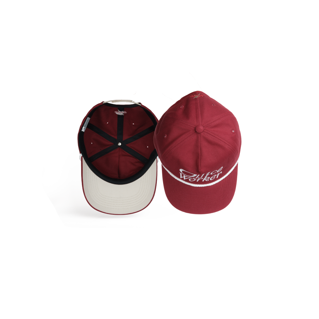 Goers Studio Office Worker Snapback in Dark Red