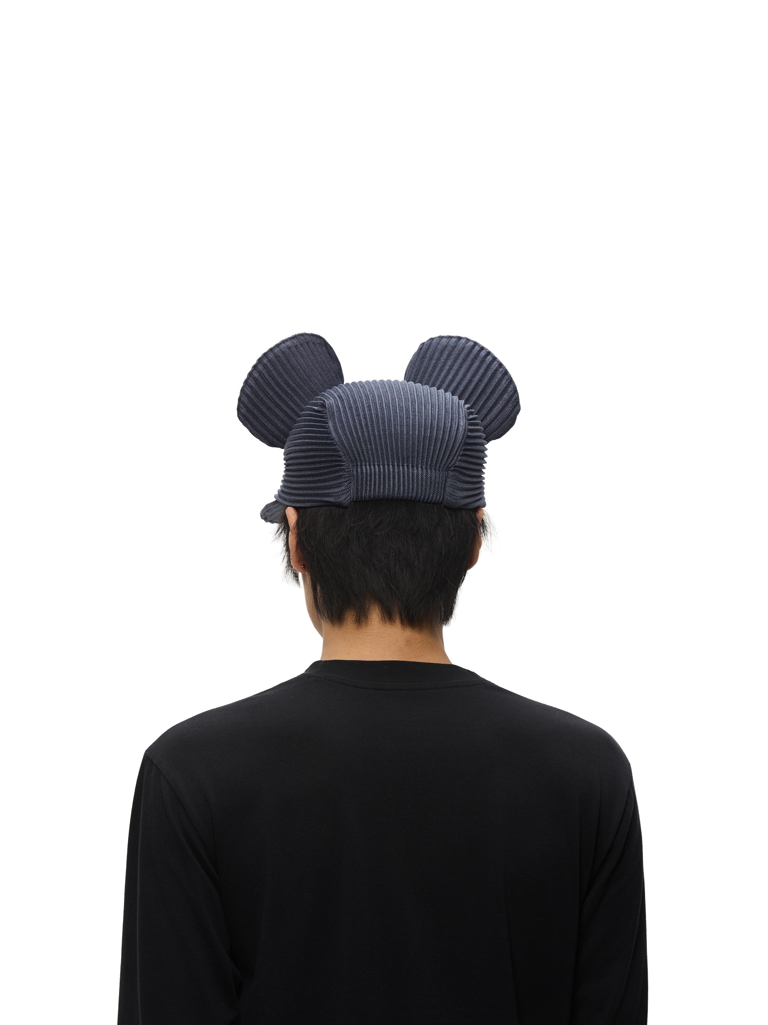 6CRAYON Denim Blue Pleated Flat Brim Mickey Cap
