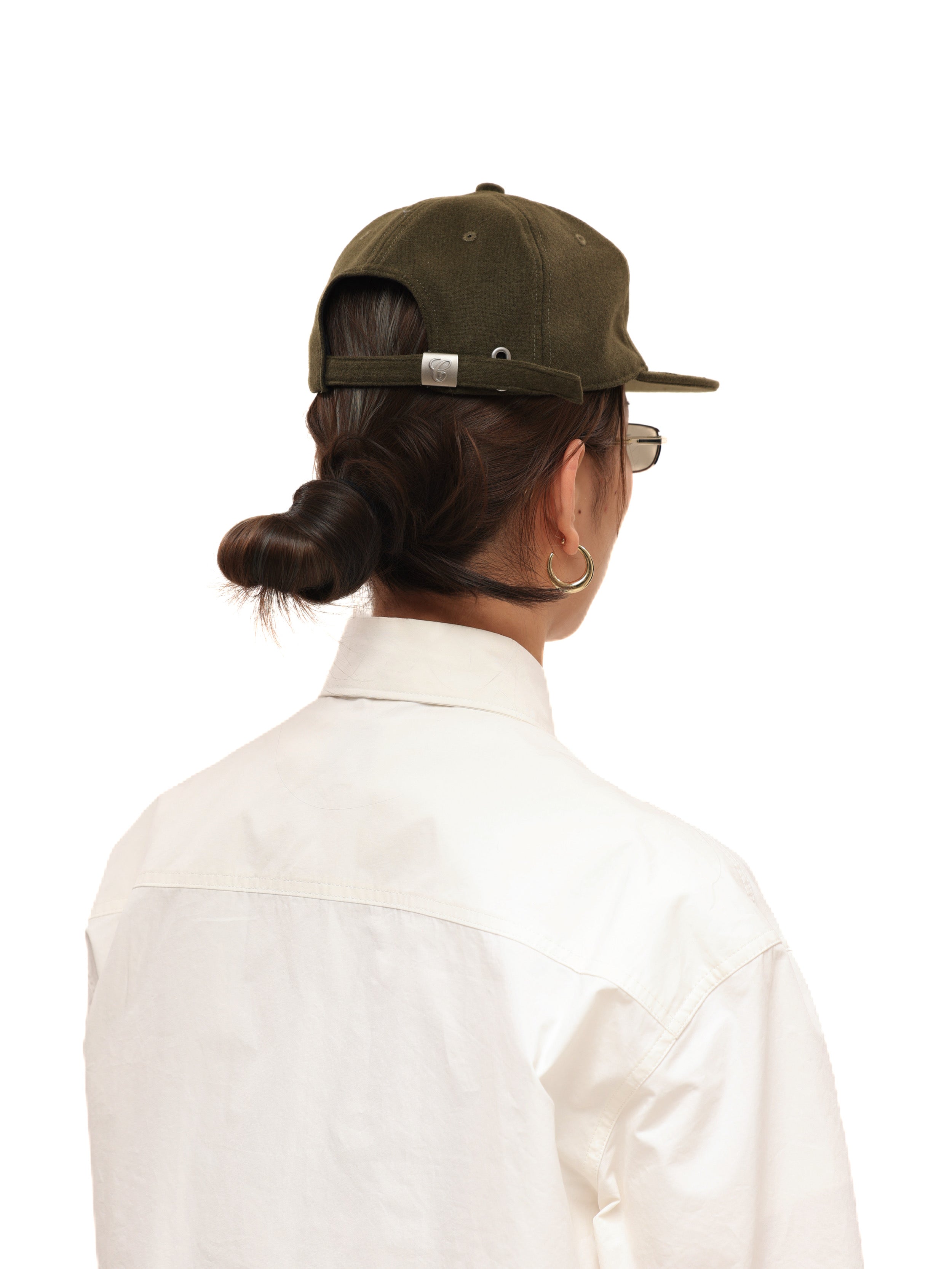 6CRAYON Autumn-Winter Classic Embroidered Wool Blend Six-Panel Baseball Cap