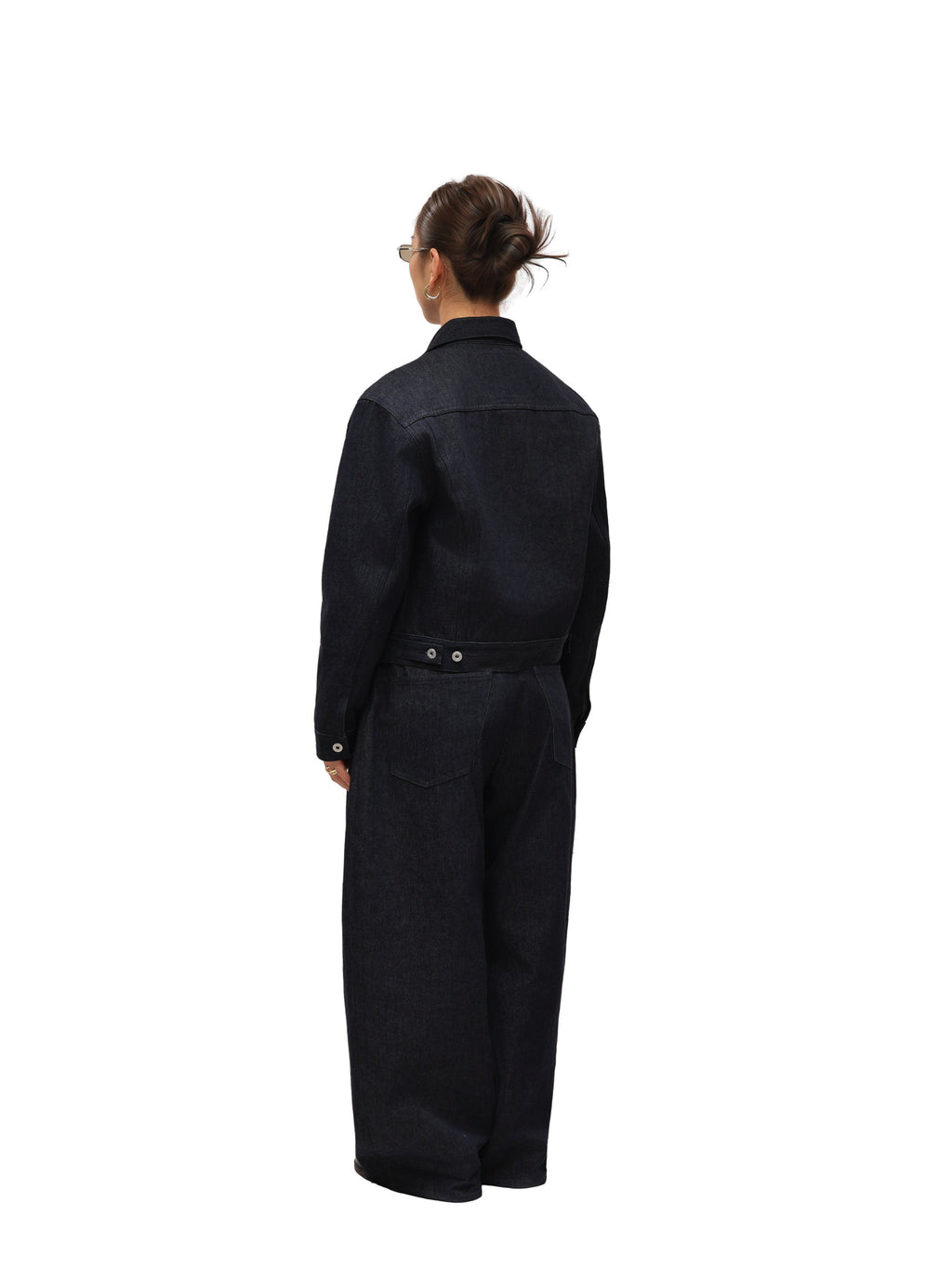 6CRAYON 11.3oz Indigo Blue Non-Fade Wide-Leg Baggy Denim Pants