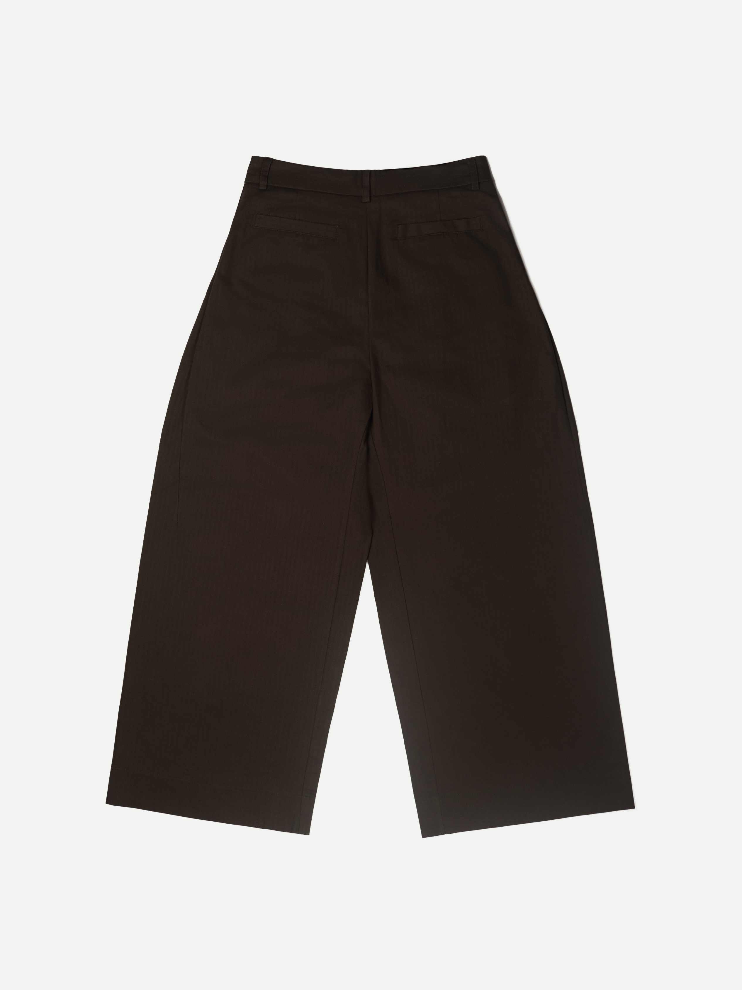 Goers Studio Double Pleated Trousers in Coffee Brown