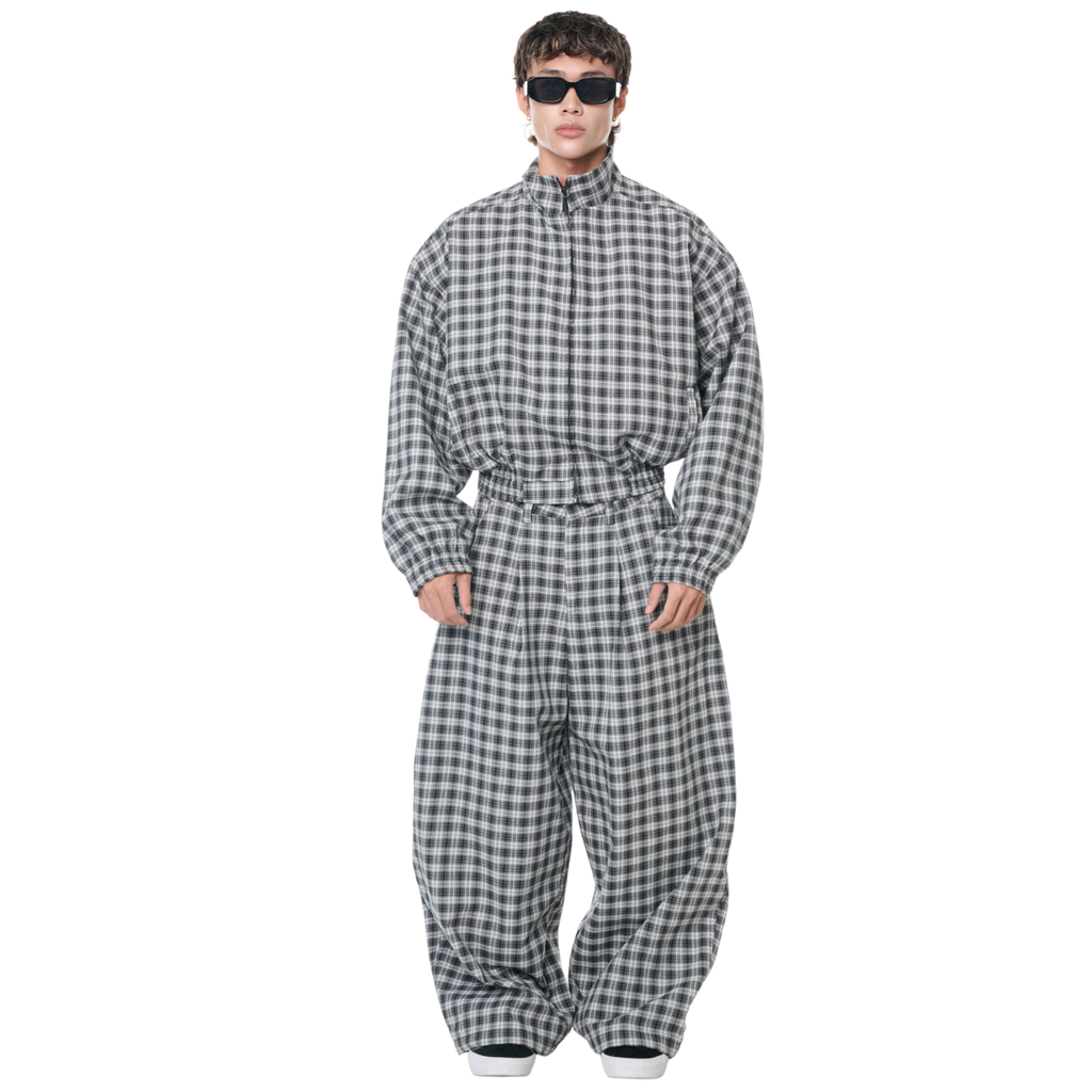 PUSH PUSH Gingham Zip Jacket