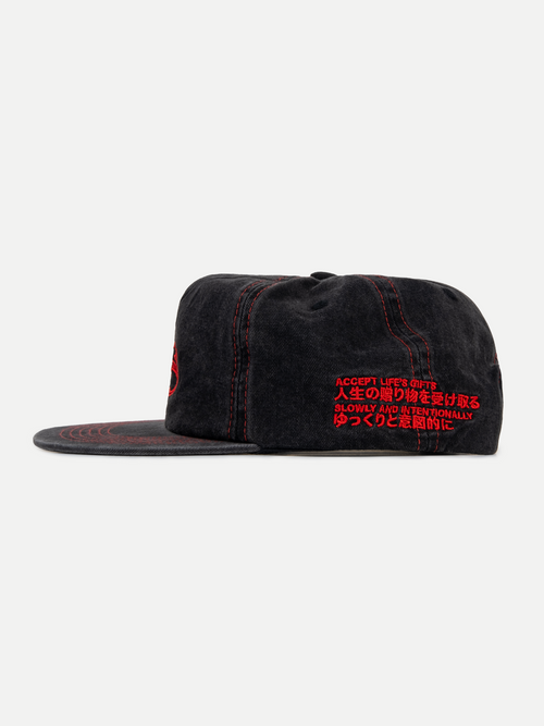 Goers Studio Signature Cap in Washed Black