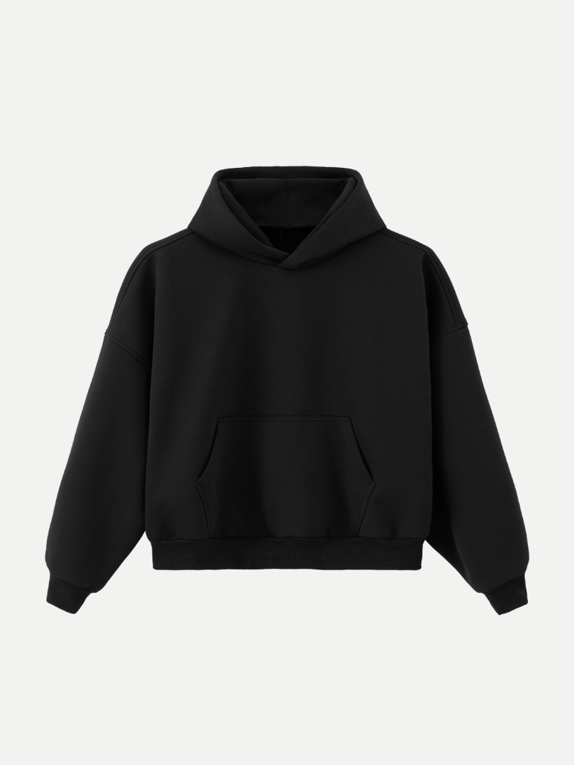 Goers Studio Capsule Boxy Hoodie in Black