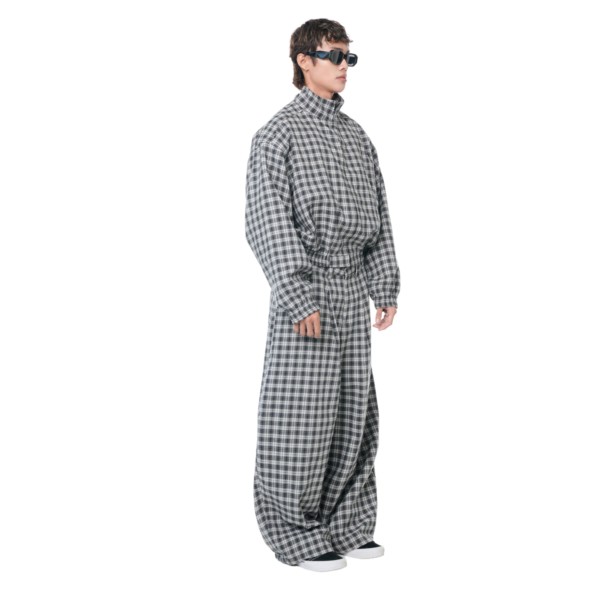 PUSH PUSH Gingham Zip Jacket