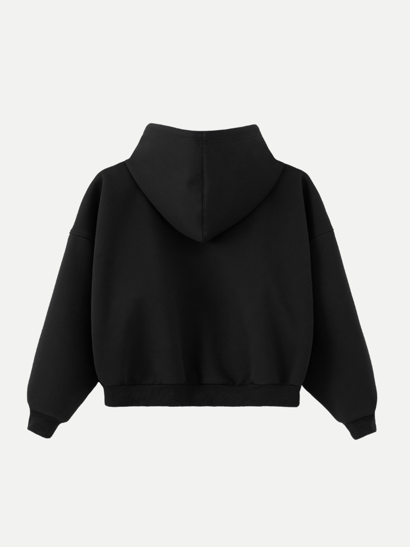 Goers Studio Capsule Boxy Hoodie in Black
