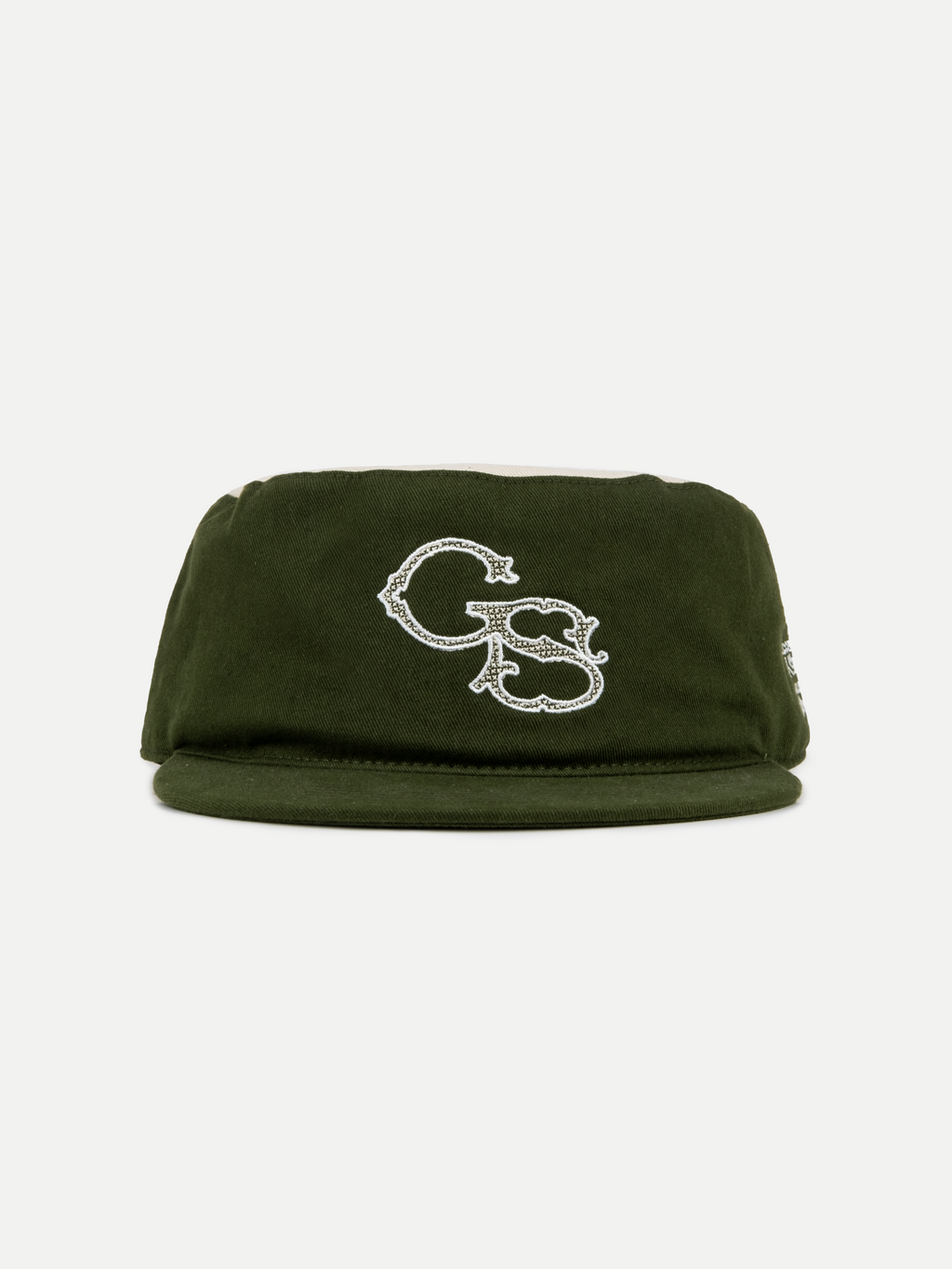 Goers Studio Signature Pillbox Cap in Moss & Beige