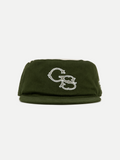 Goers Studio Signature Pillbox Cap in Moss & Beige