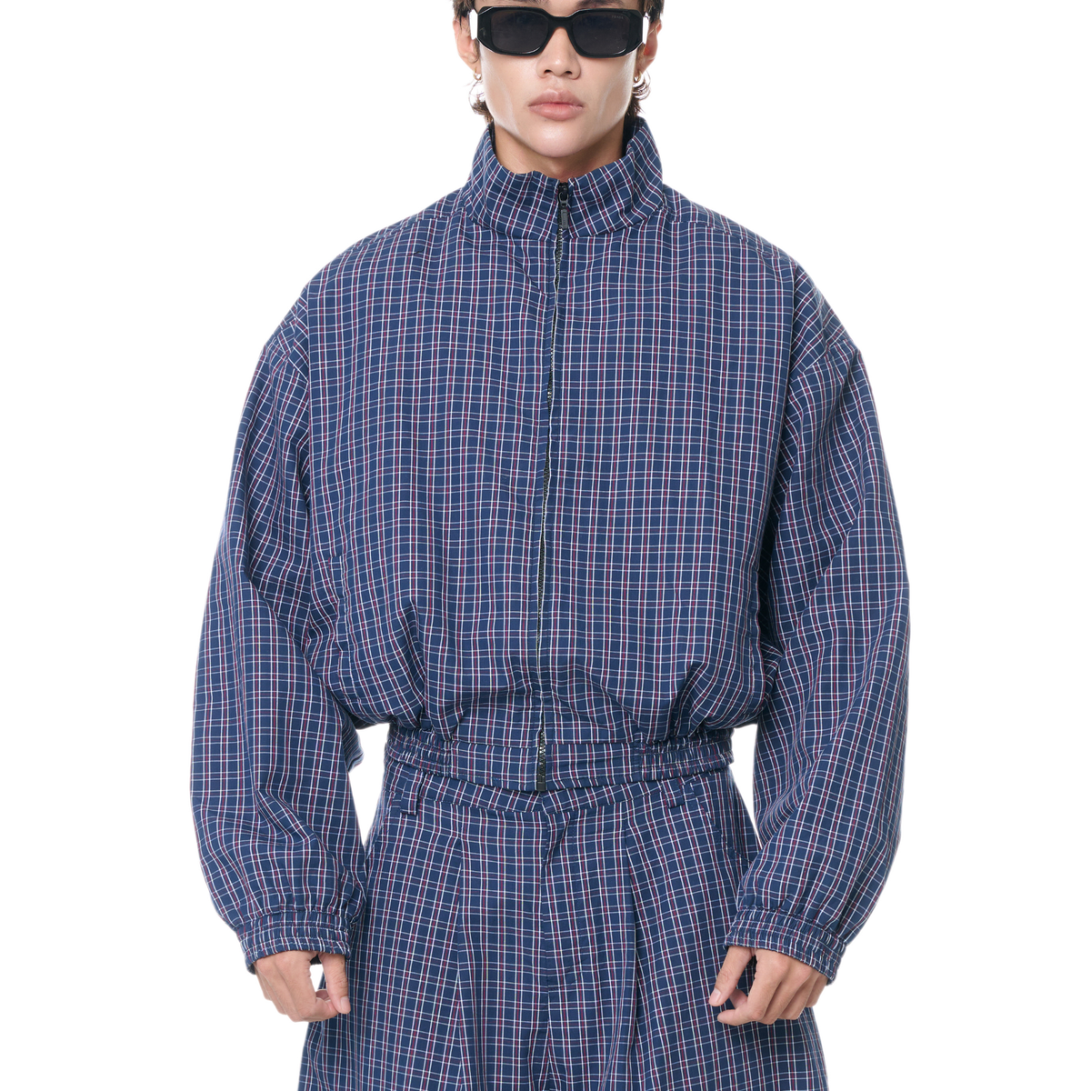 PUSH PUSH Gingham Zip Jacket