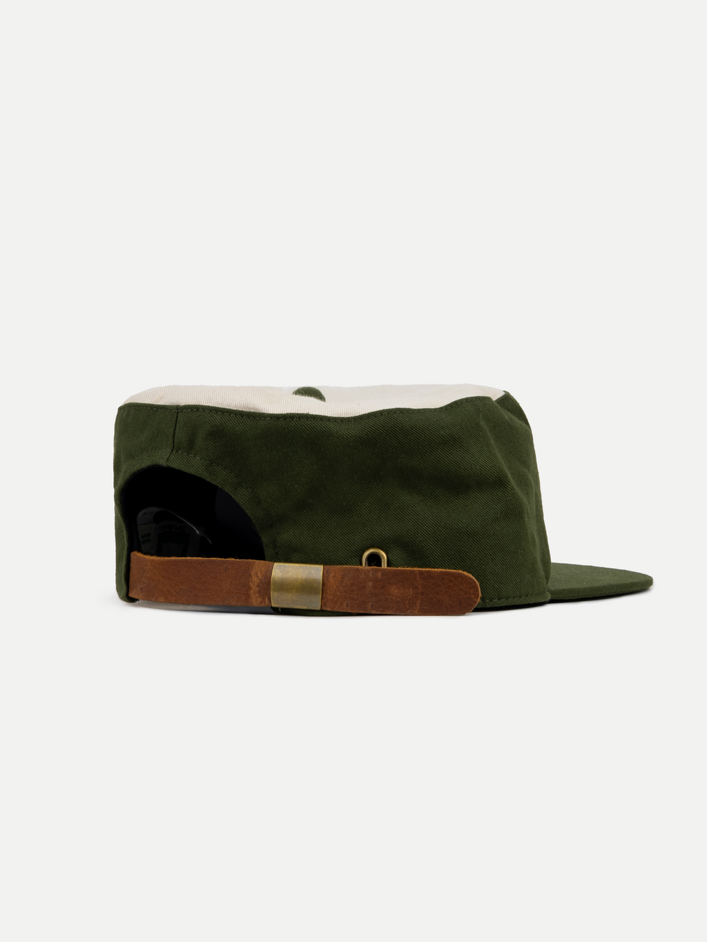 Goers Studio Signature Pillbox Cap in Moss & Beige