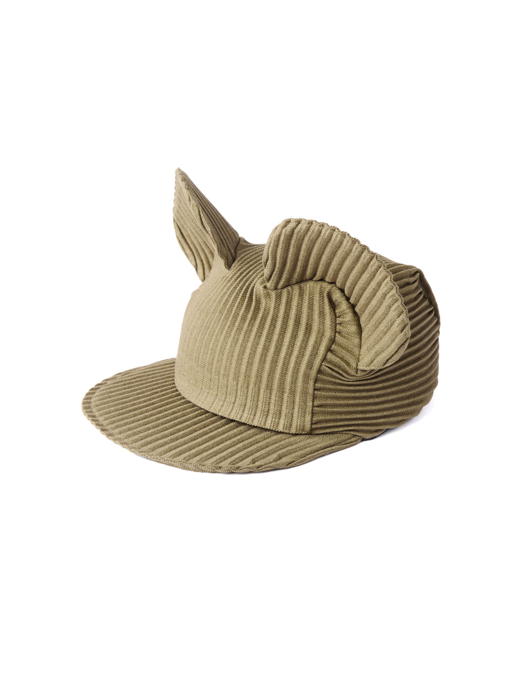 6CRAYON Army Green Pleated Flat Brim Mickey Cap