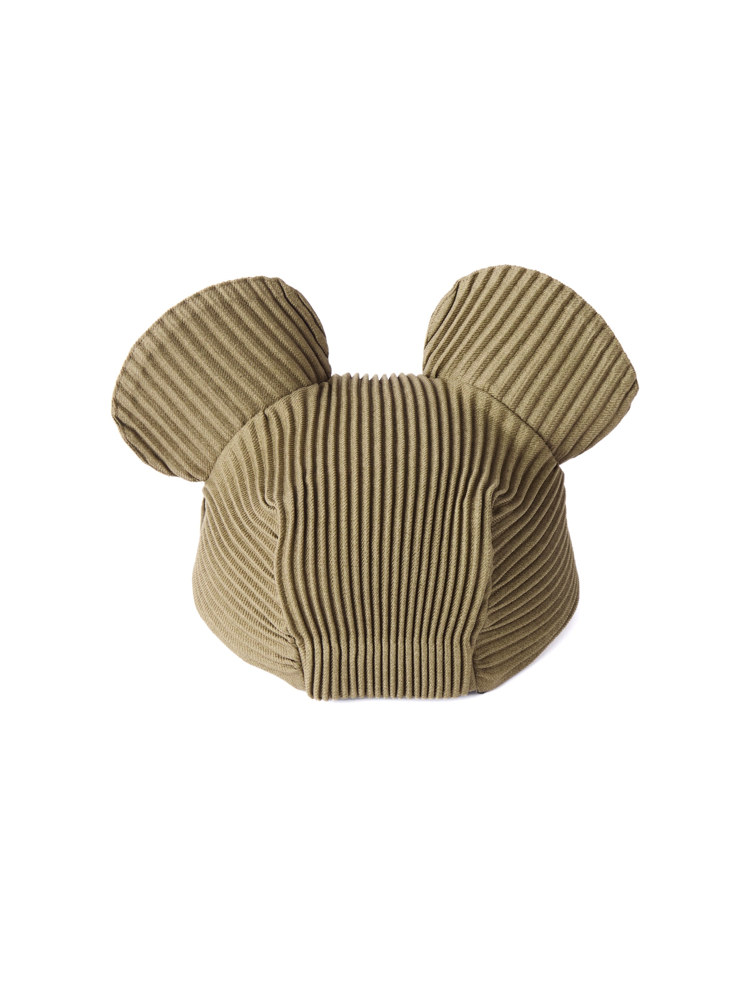 6CRAYON Army Green Pleated Flat Brim Mickey Cap