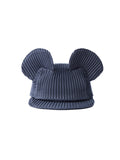 6CRAYON Denim Blue Pleated Flat Brim Mickey Cap