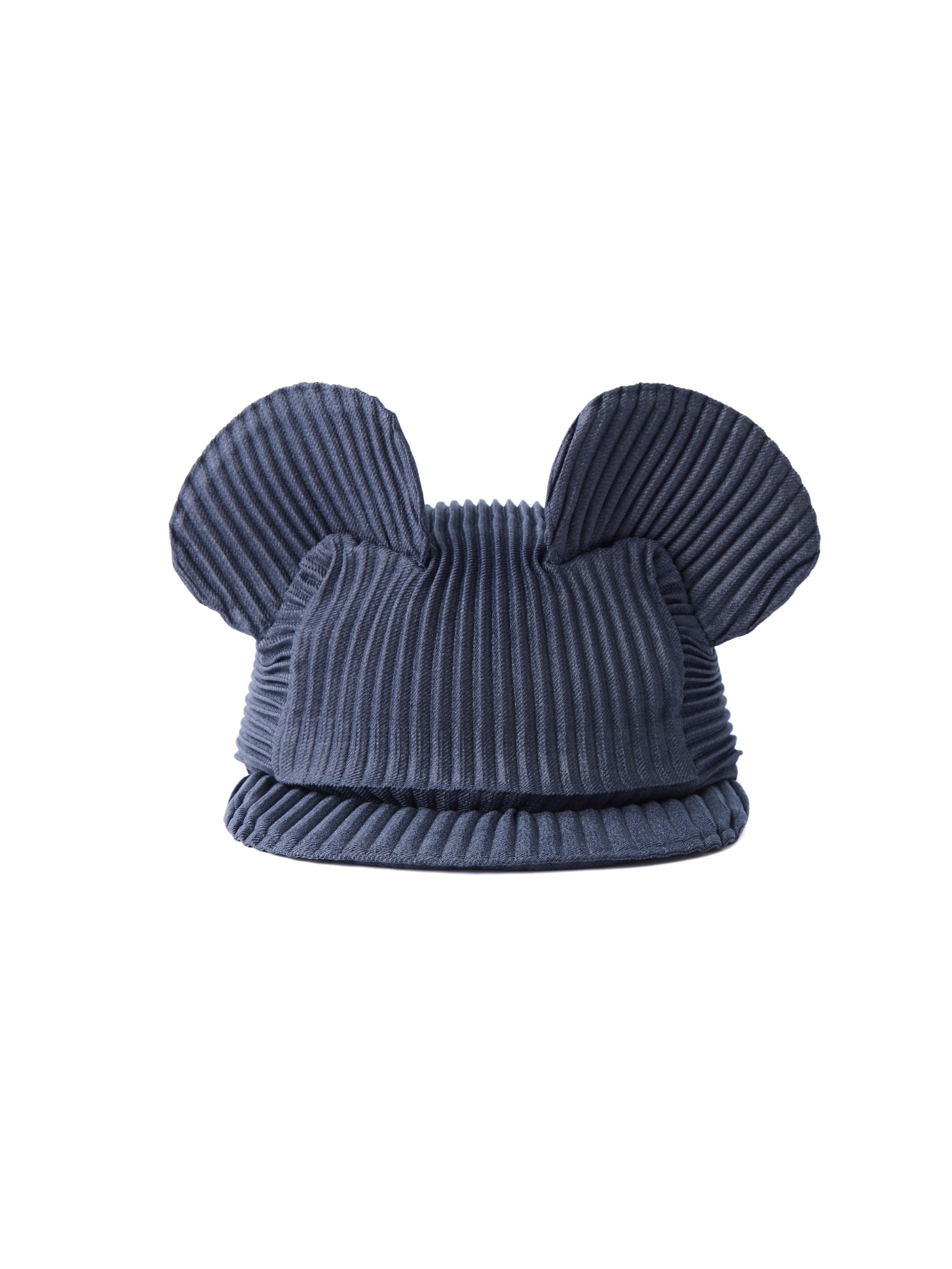 6CRAYON Denim Blue Pleated Flat Brim Mickey Cap