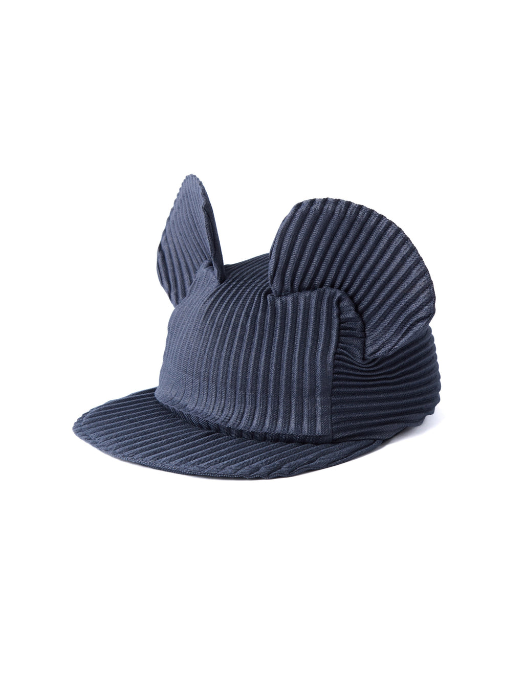 6CRAYON Denim Blue Pleated Flat Brim Mickey Cap