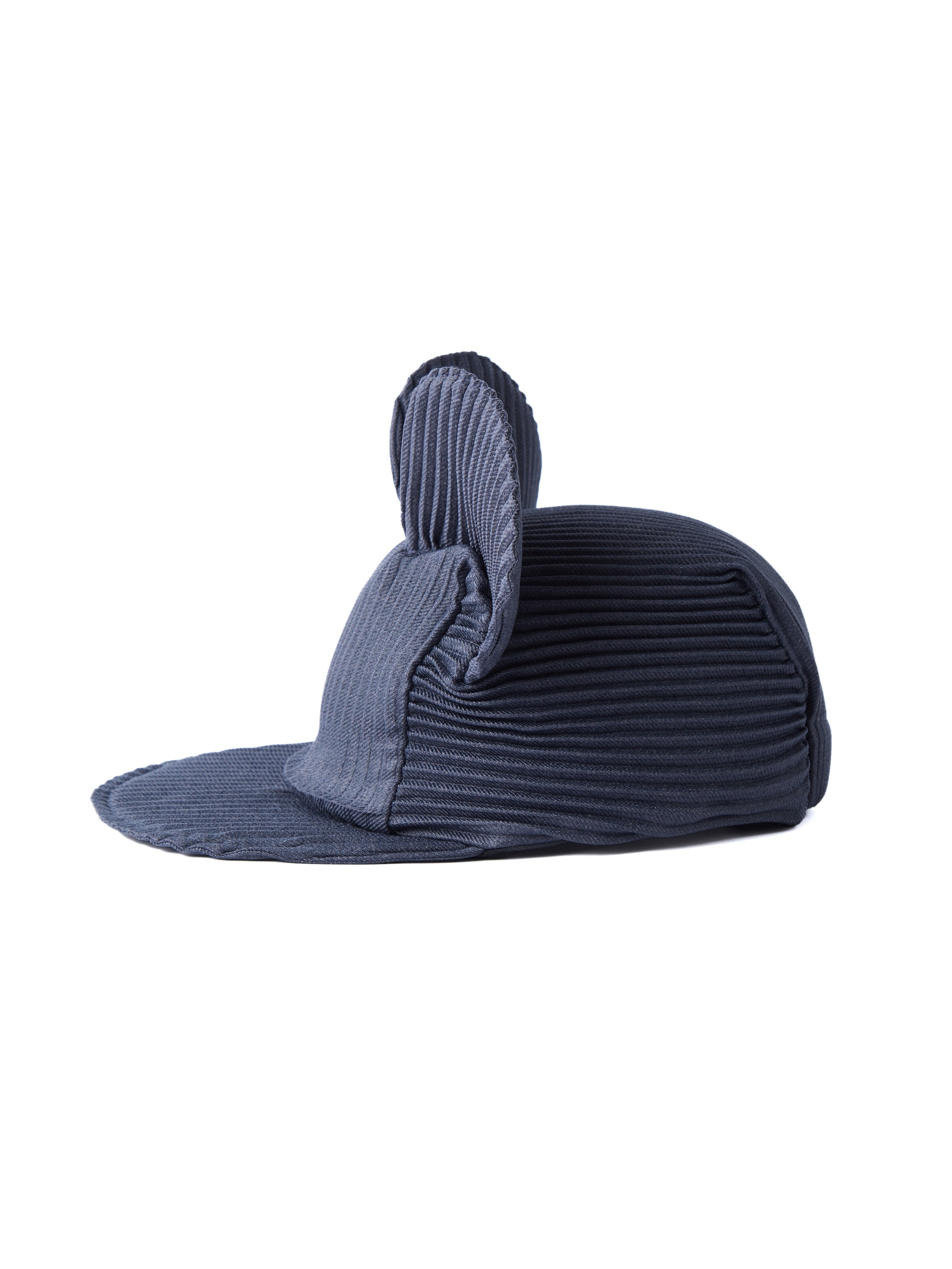 6CRAYON Denim Blue Pleated Flat Brim Mickey Cap