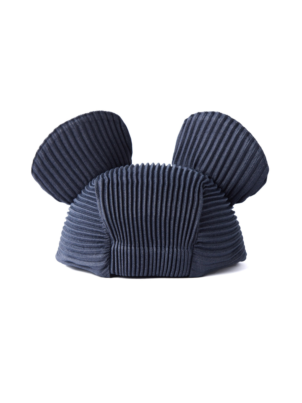 6CRAYON Denim Blue Pleated Flat Brim Mickey Cap