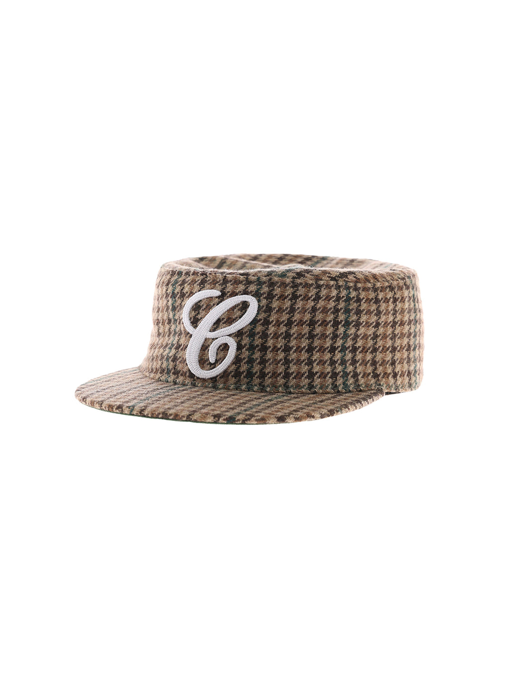 6CRAYON Houndstooth Flat Top Casual Baseball Cap