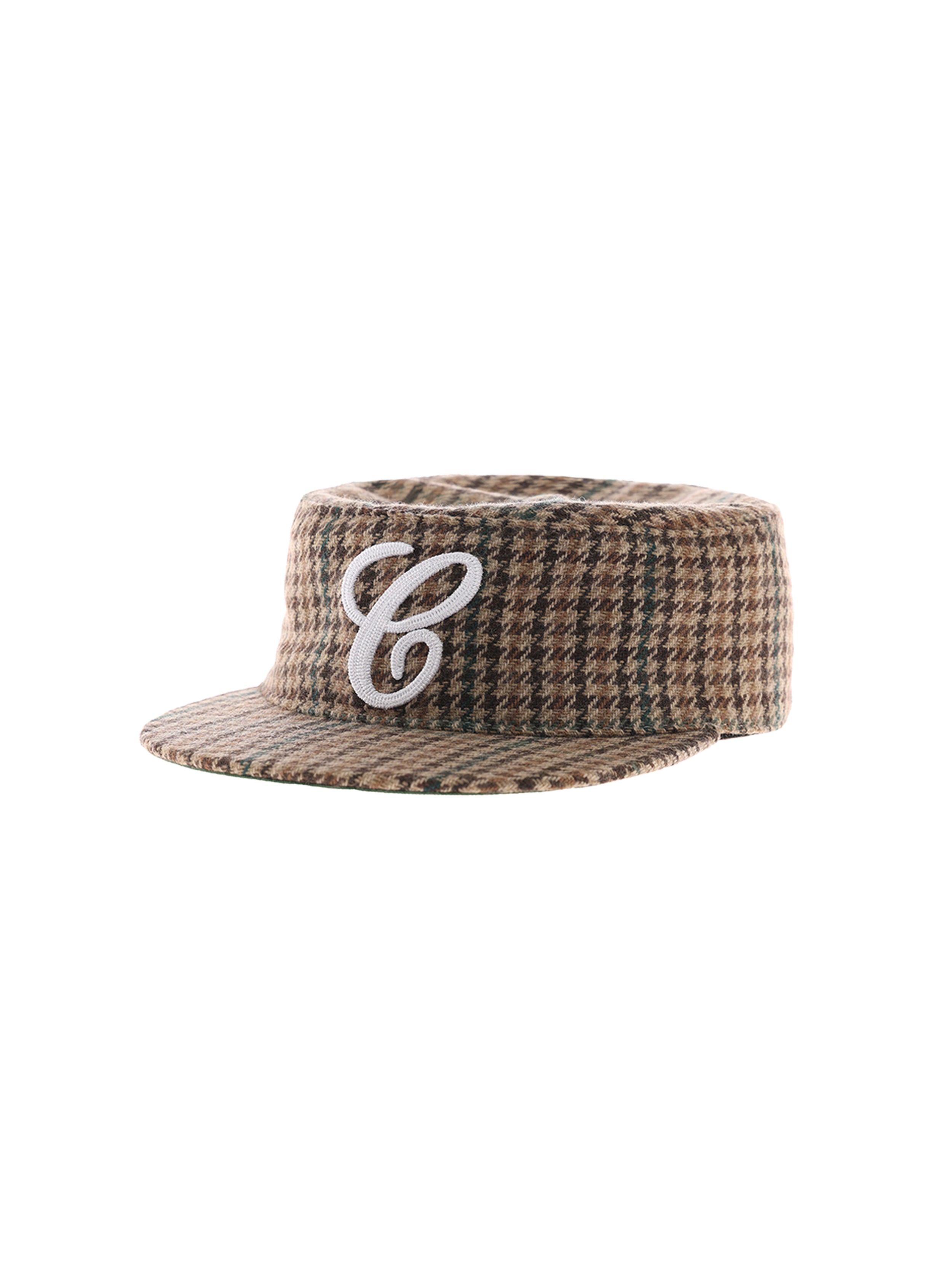6CRAYON Houndstooth Flat Top Casual Baseball Cap