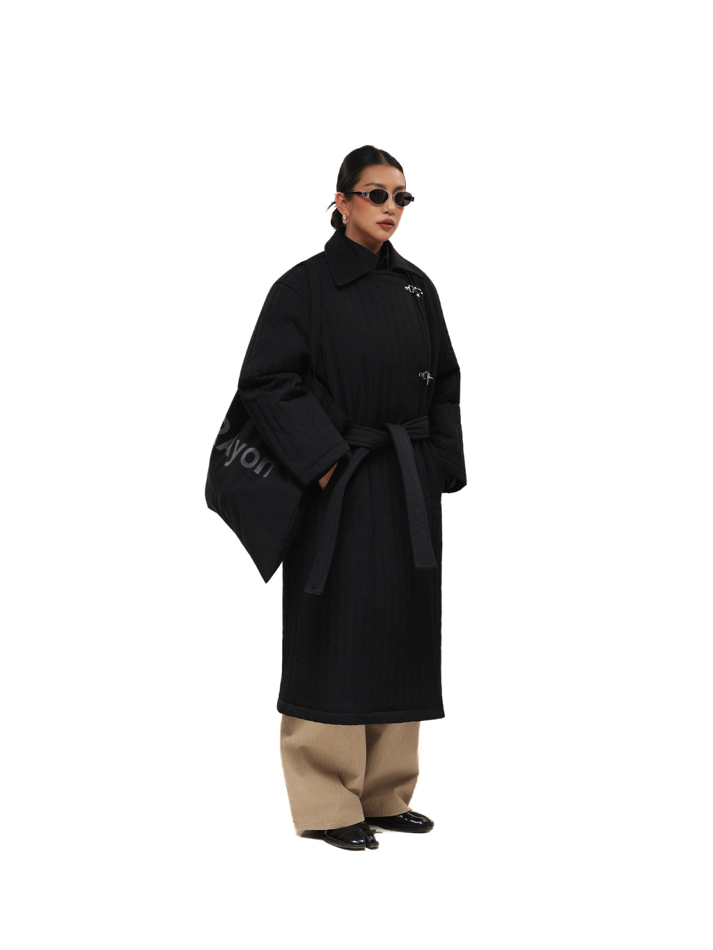 6CRAYON Quilted Knee-Length Lobster-Clasp Structured Overcoat