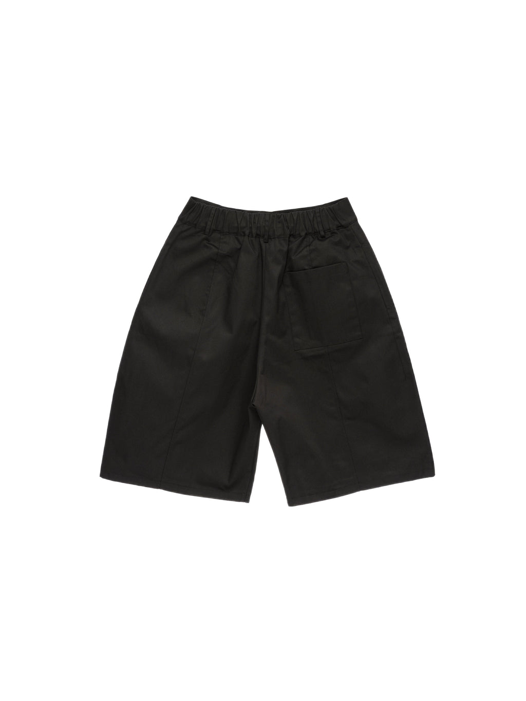 6CRAYON Elastic Waist Wide-Leg Shorts 2.0 – Double Pleated & Loose Fit with Coating