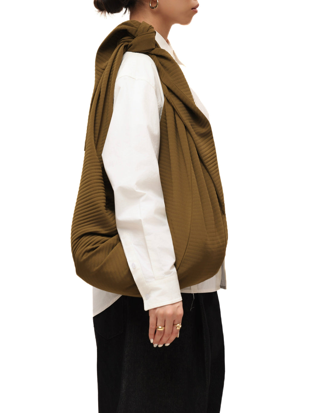 6CRAYON Pleated Adjustable Multi-Function Hobo Bag