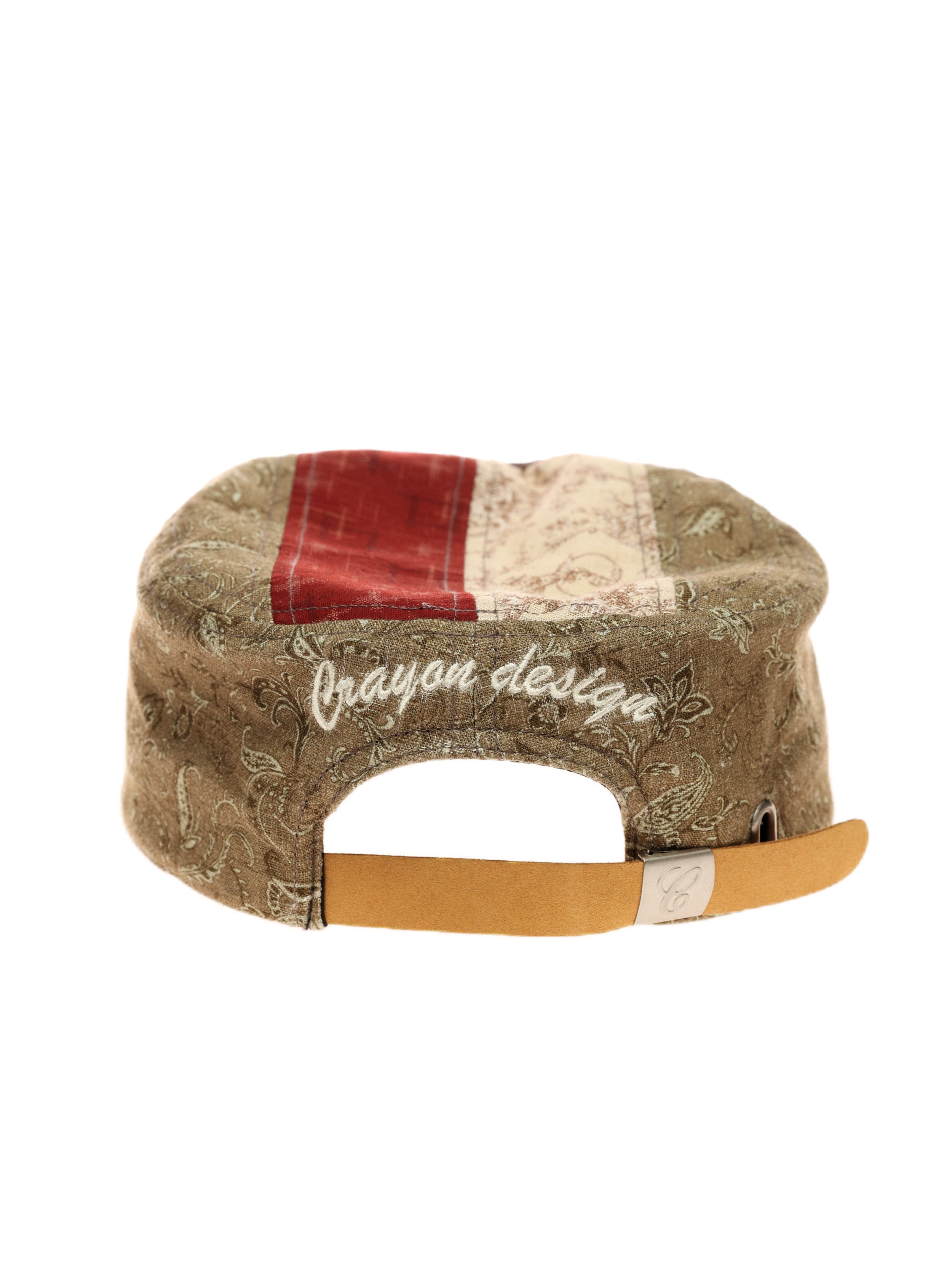 6CRAYON Vintage Patchwork Flat Top Baseball Cap