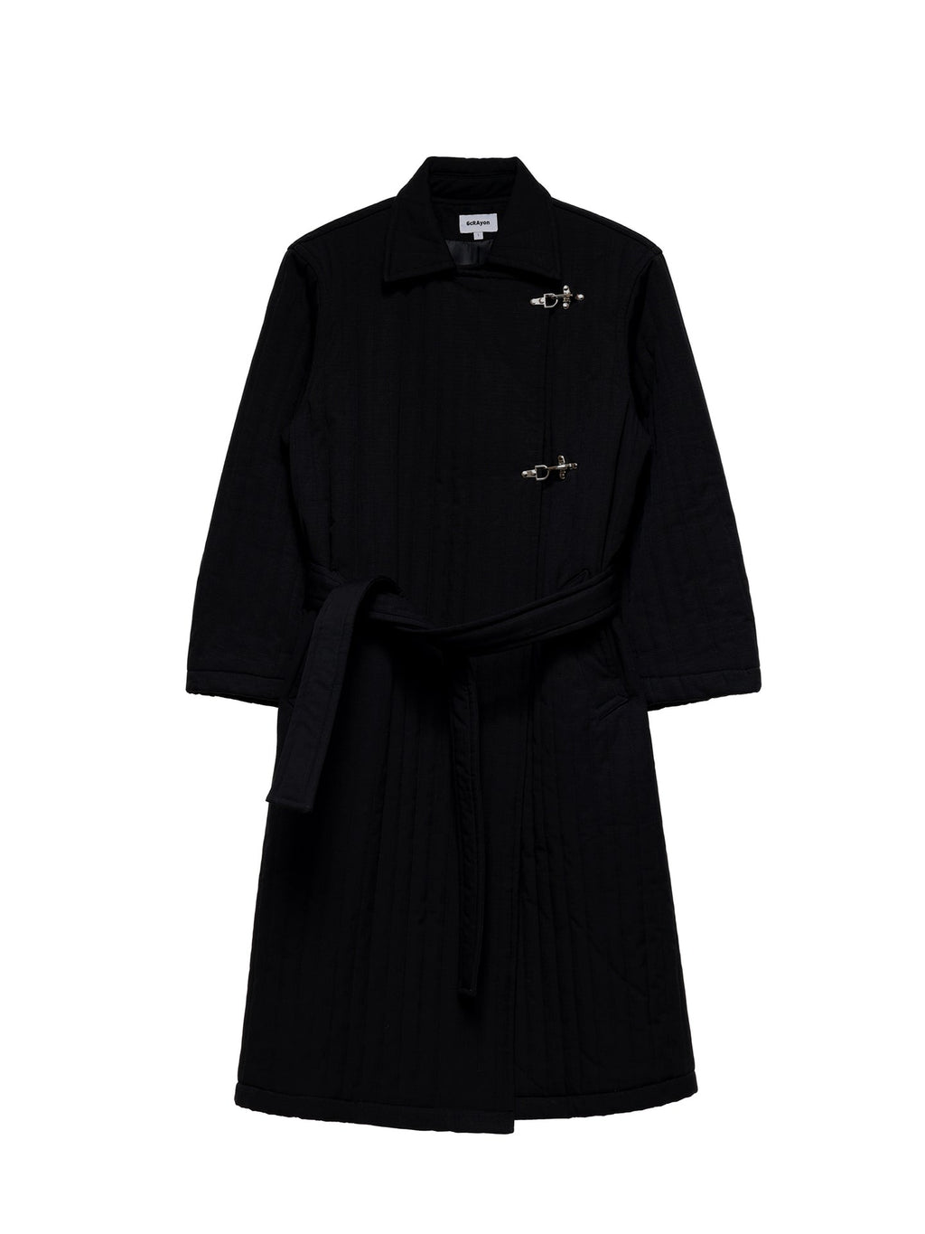 6CRAYON Quilted Knee-Length Lobster-Clasp Structured Overcoat