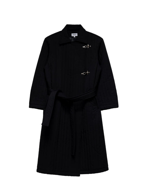 6CRAYON Quilted Knee-Length Lobster-Clasp Structured Overcoat