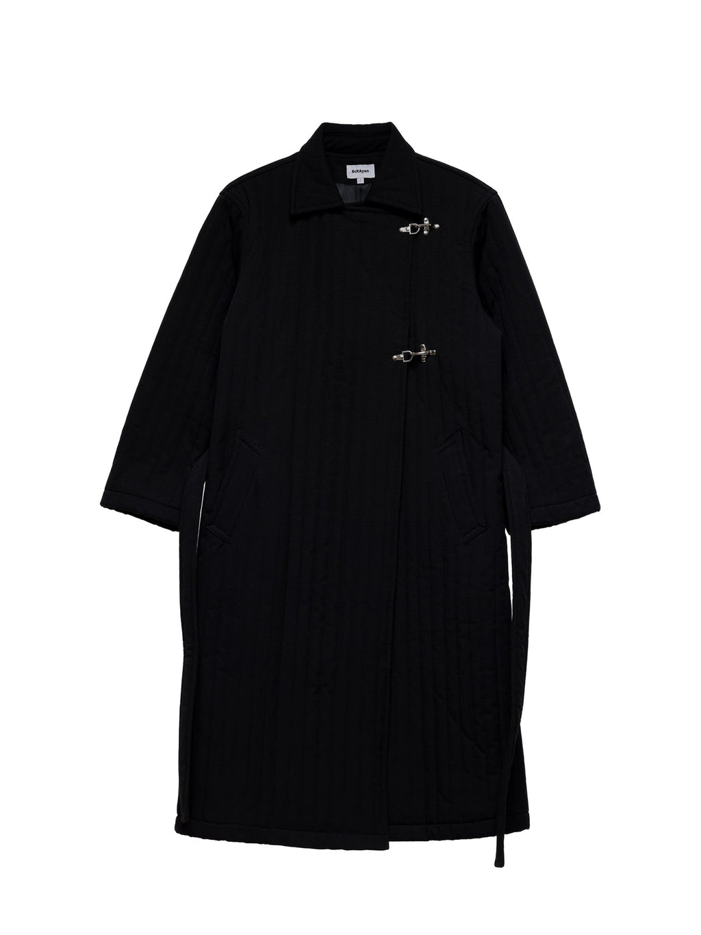 6CRAYON Quilted Knee-Length Lobster-Clasp Structured Overcoat
